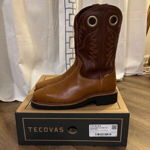 Men's Tecovas LongHaul Waterproof Square Composite Toe Work Boot NWT